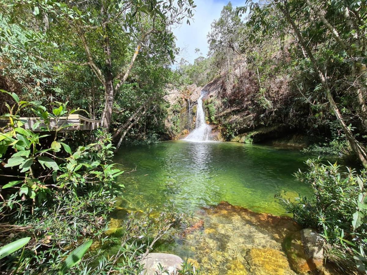 Cachoeira E Pousada Paraiso Dos Pandavas Alto Paraiso de Goias Exterior photo
