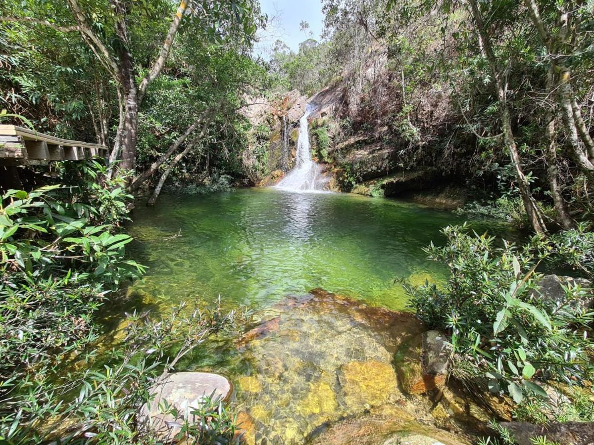 Cachoeira E Pousada Paraiso Dos Pandavas Alto Paraiso de Goias Exterior photo